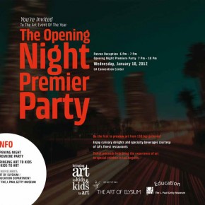 LA Art Show Invites You to The Opening Night Premiere Party